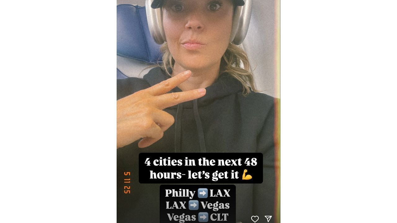 Amanda Balionis has a busy schedule to get to the PGA (Instagram/balionis)